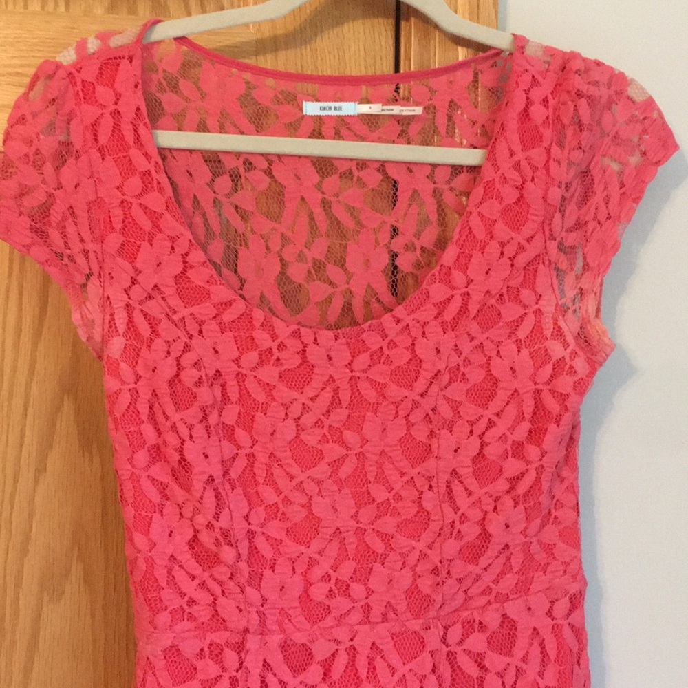 Urban outfitters coral lace skater dress - Picture 1 of 3